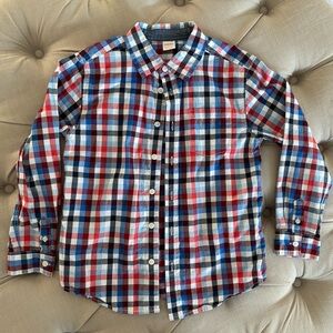 Gymboree Red and Blue Plaid Casual Shirt
